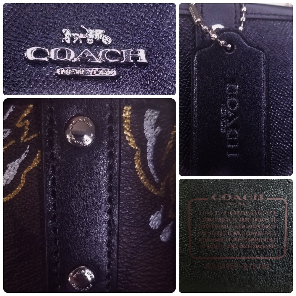 COACH 4 SET DESIGNER BAG MAKEUP CASE WALLET CHARM - Picture 8 of 12
